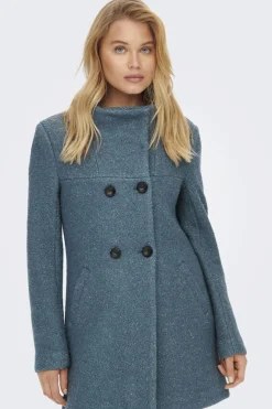 Only Sobretudos E Parkas-Casaco Comprido Com Botoes