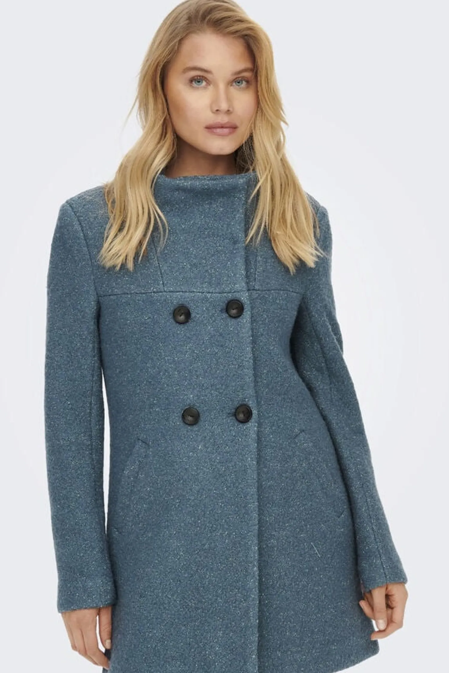 Only Sobretudos E Parkas-Casaco Comprido Com Botoes