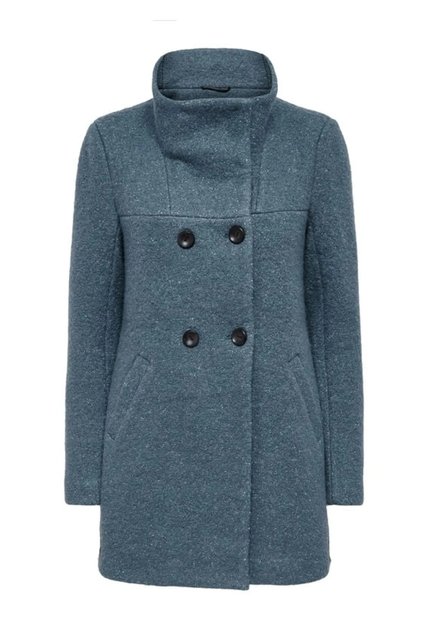 Only Sobretudos E Parkas-Casaco Comprido Com Botoes