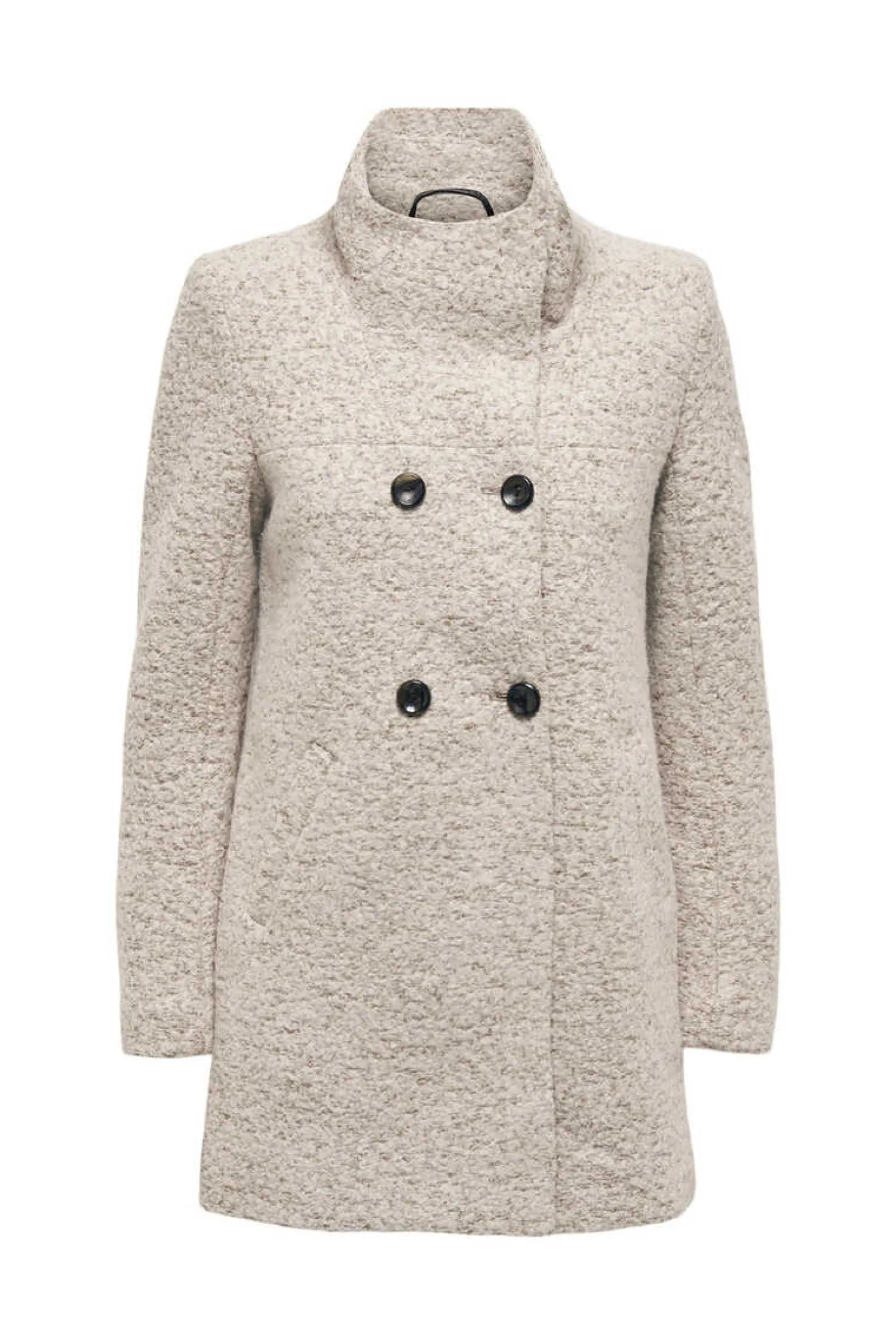 Only Sobretudos E Parkas-Casaco Comprido Com Botoes