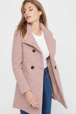 Only Sobretudos E Parkas-Casaco Comprido Com Botoes