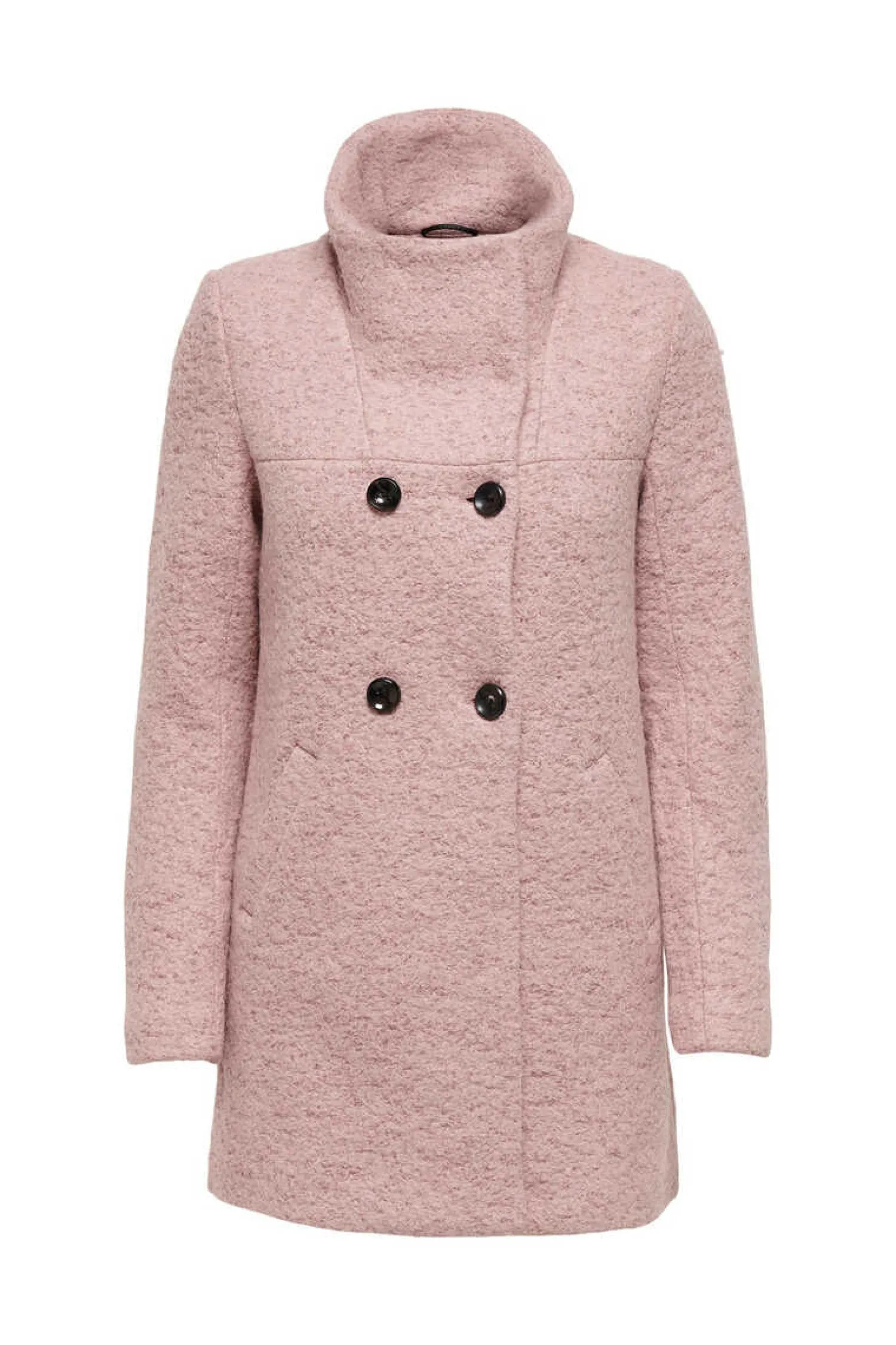 Only Sobretudos E Parkas-Casaco Comprido Com Botoes