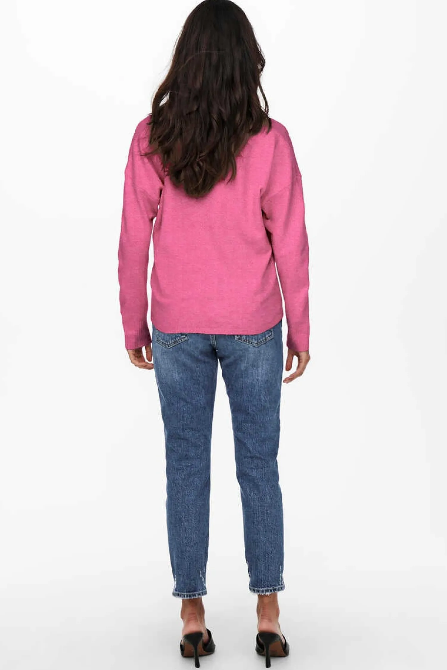 Only Sueteres E Cardigans-Casaco Comprido De Malha