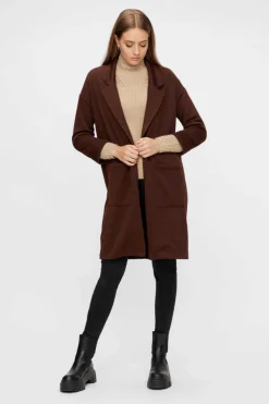 Pieces Blusoes E Casacos-Casaco Comprido De Mulher