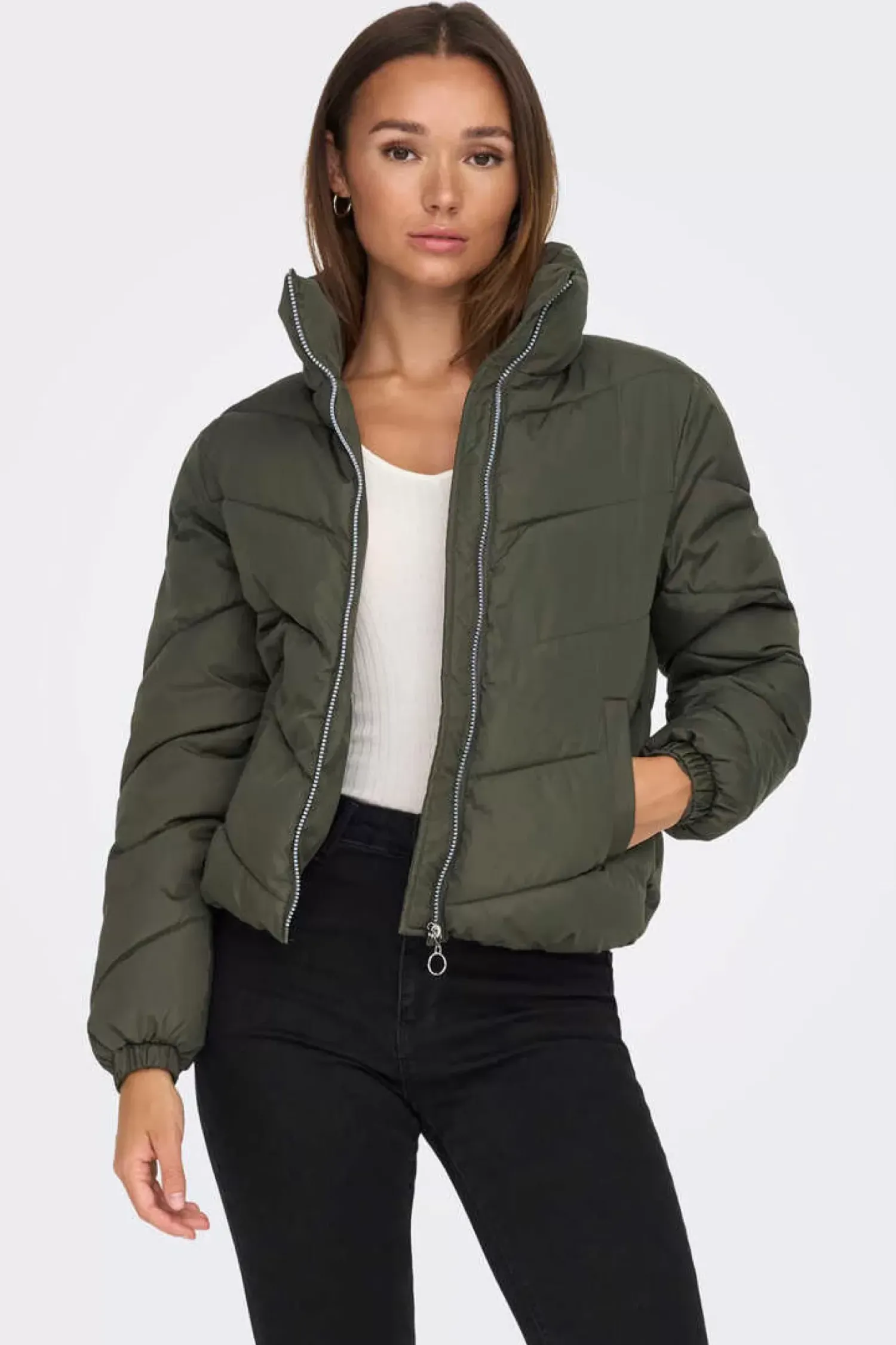 JDY Blusoes E Casacos-Casaco Curto Acolchoado