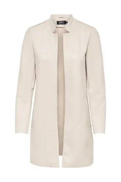 Only Blusoes E Casacos-Casaco De Camurca 3/4