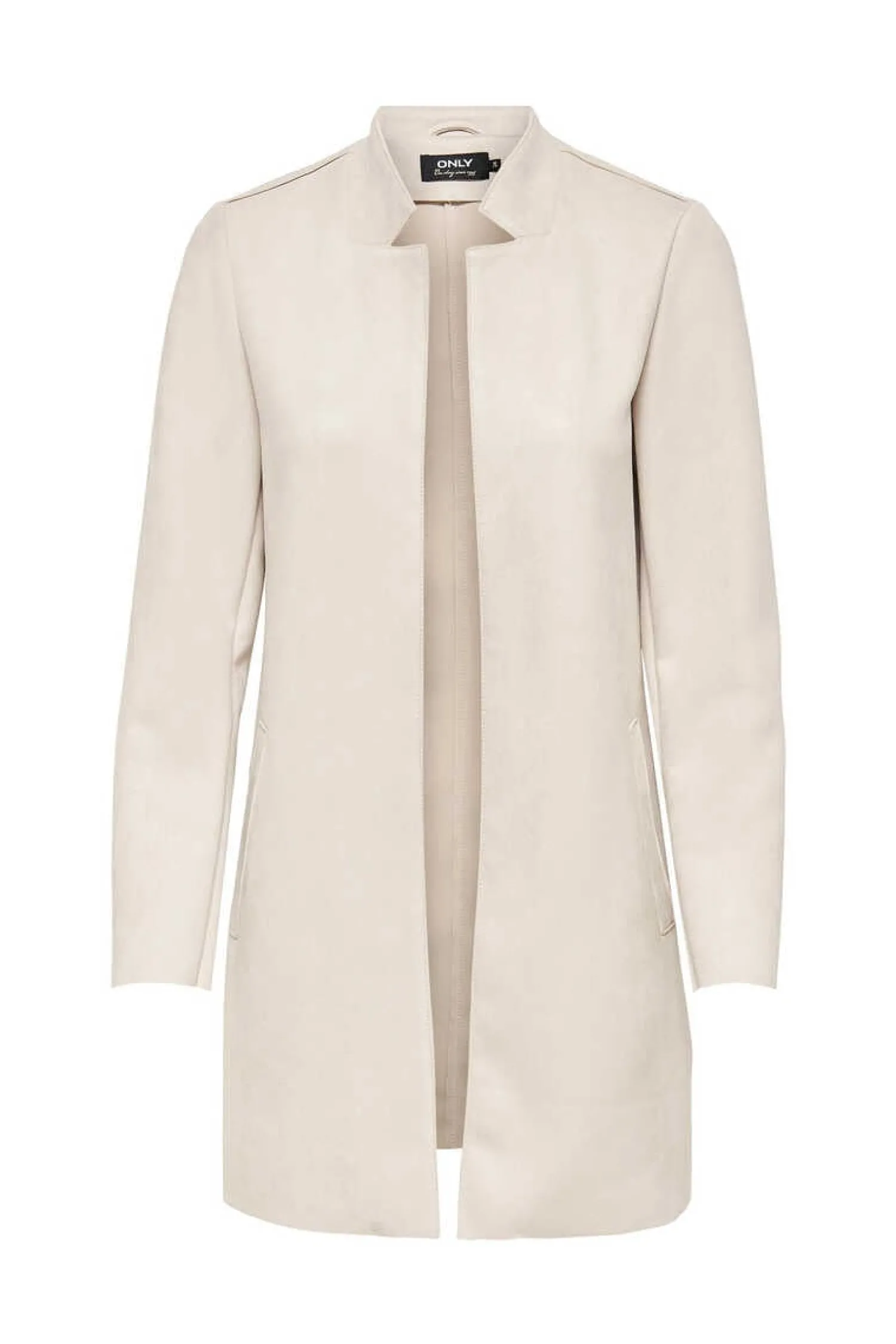 Only Blusoes E Casacos-Casaco De Camurca 3/4