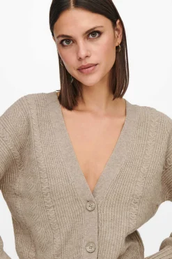 Only Sueteres E Cardigans-Casaco De Malha Botoes