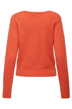 Only Sueteres E Cardigans-Casaco De Malha Canelada