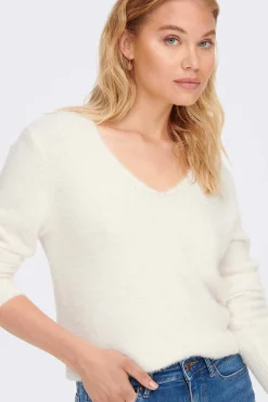 Only Sueteres E Cardigans-Casaco De Malha Canelada