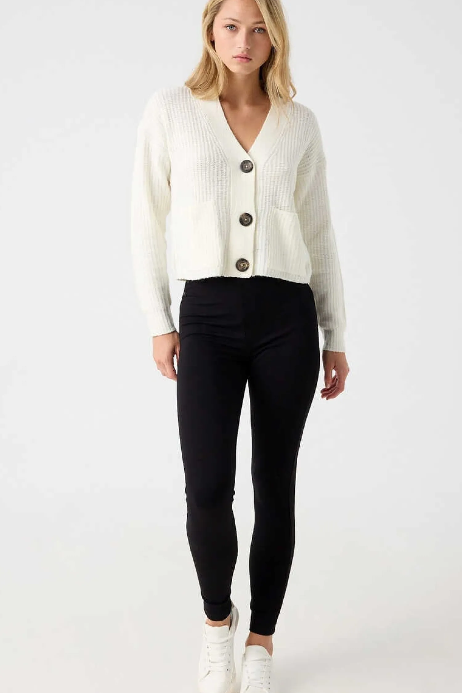 Inside Sueteres E Cardigans-Casaco De Malha Com Bolsos