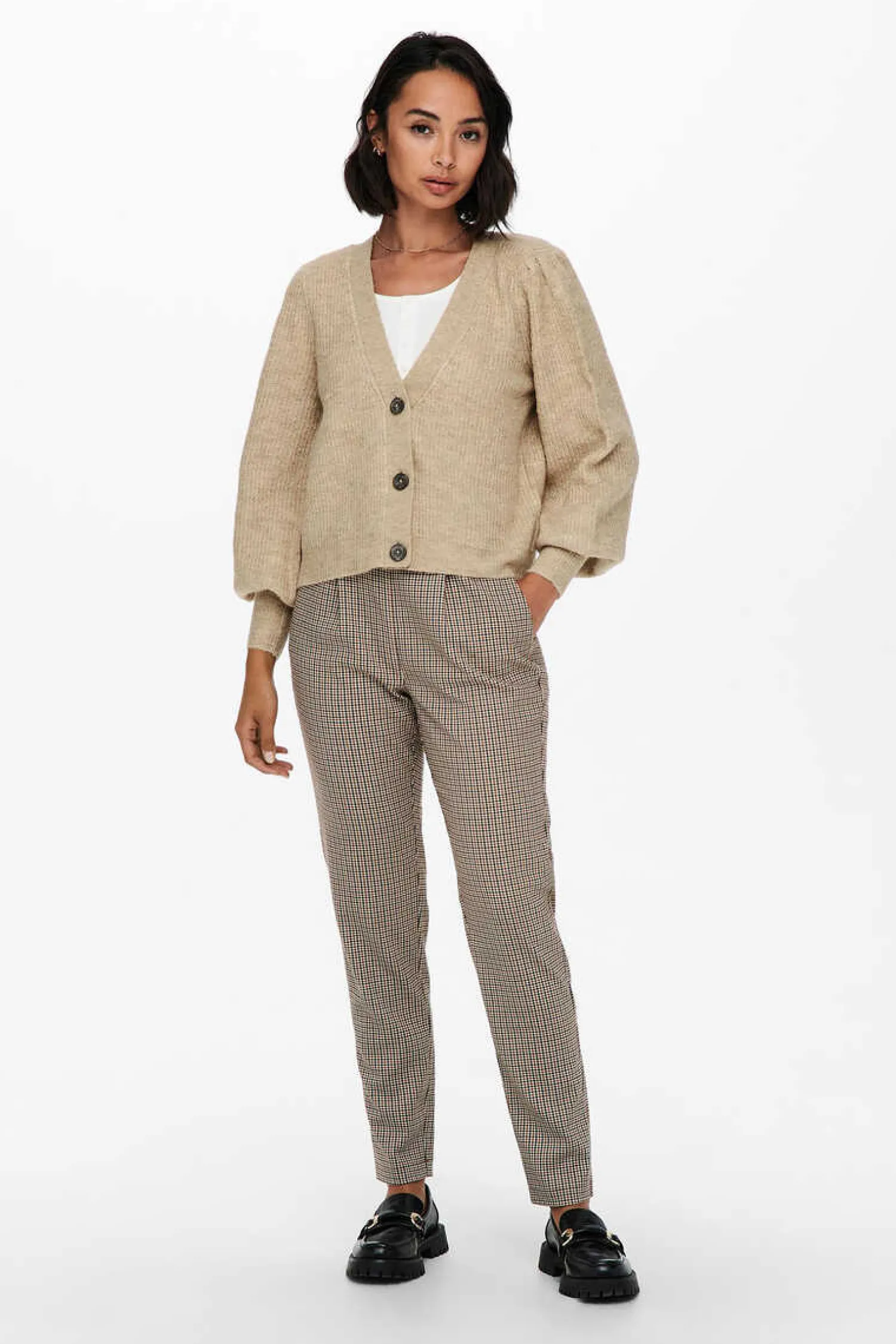 JDY Sueteres E Cardigans-Casaco De Malha Com Botoes