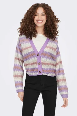 JDY Sueteres E Cardigans-Casaco De Malha Com Botoes