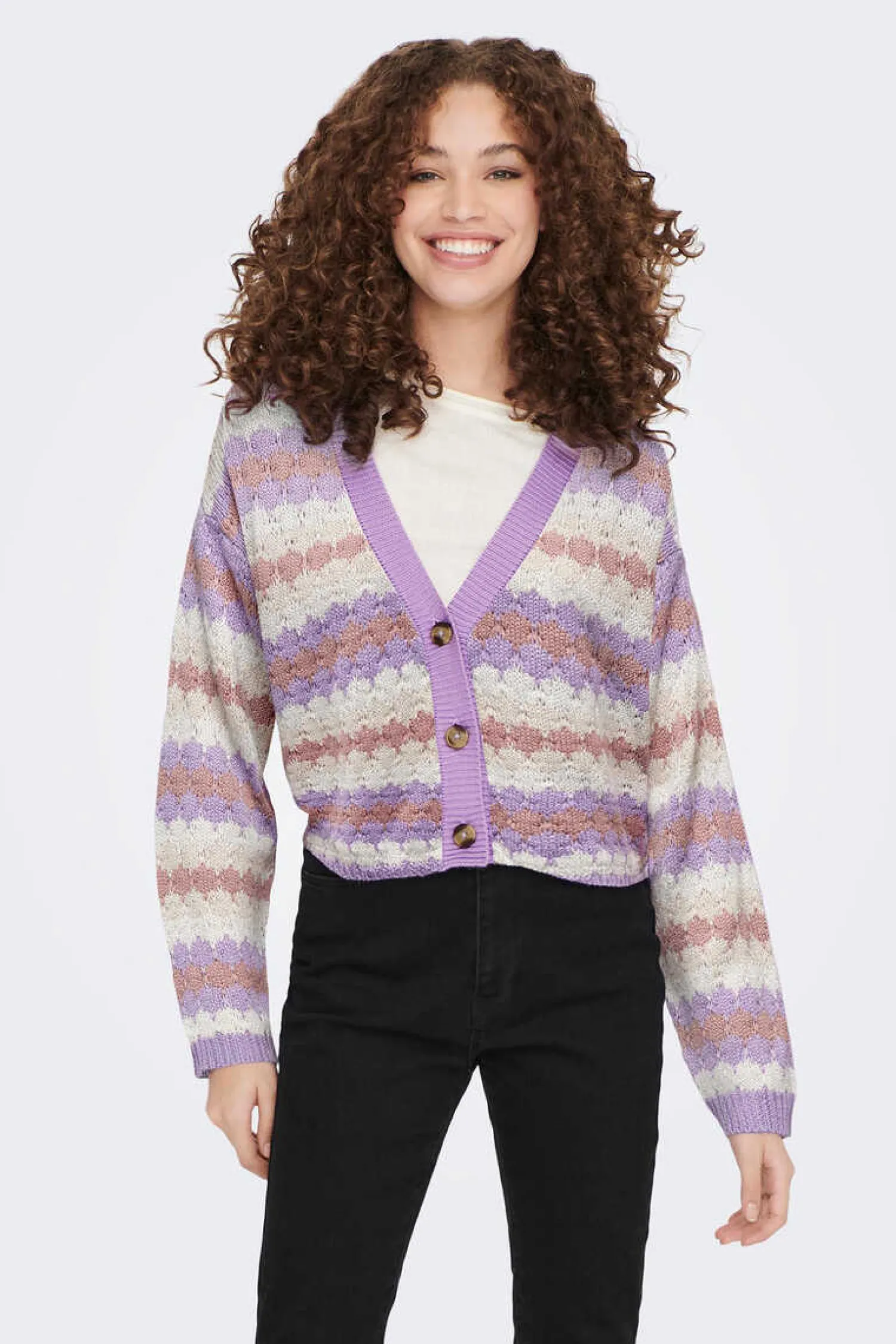 JDY Sueteres E Cardigans-Casaco De Malha Com Botoes