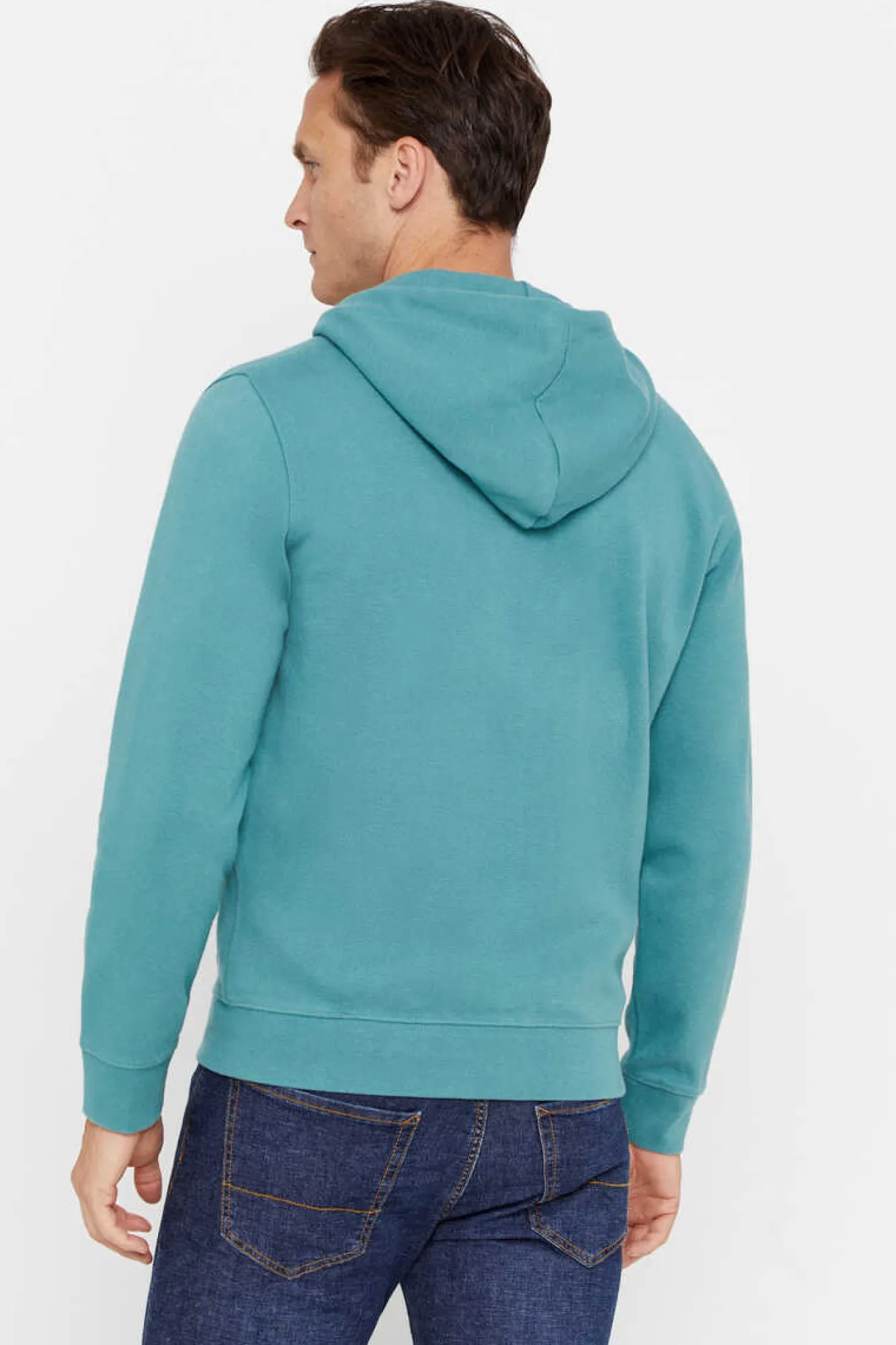 Cortefiel Casaco De Malha Com Capuz Verde