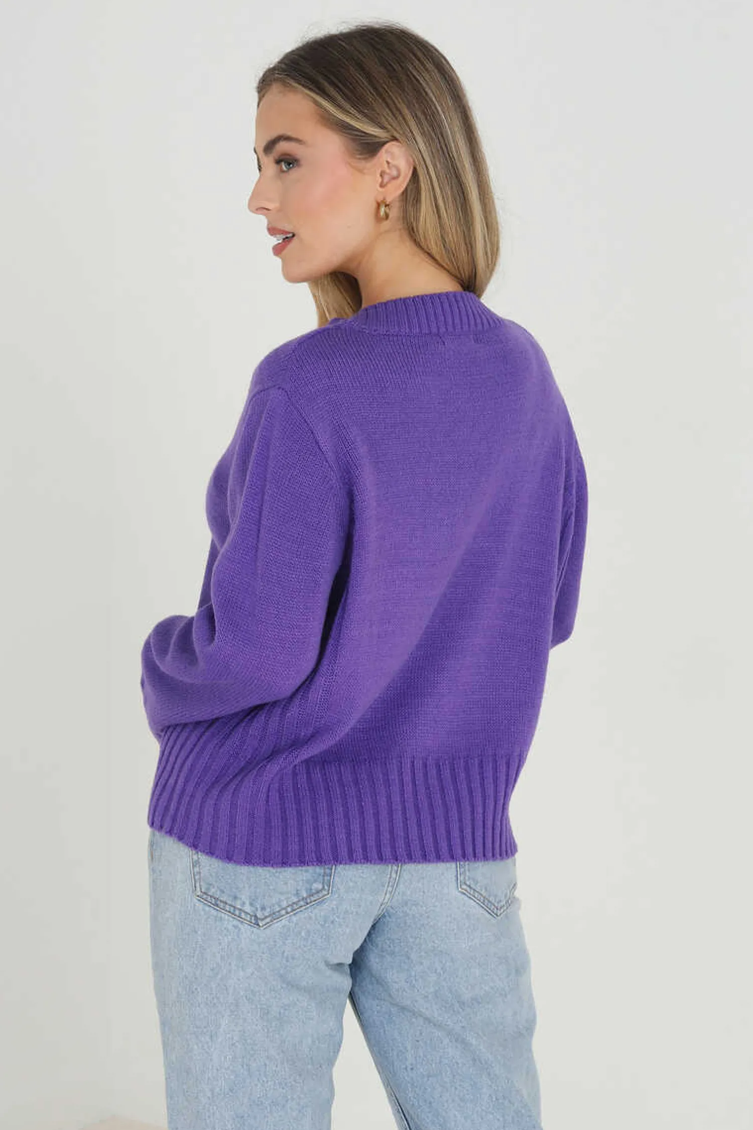 Brave Soul Sueteres E Cardigans-Casaco De Malha Com Quatro Botoes