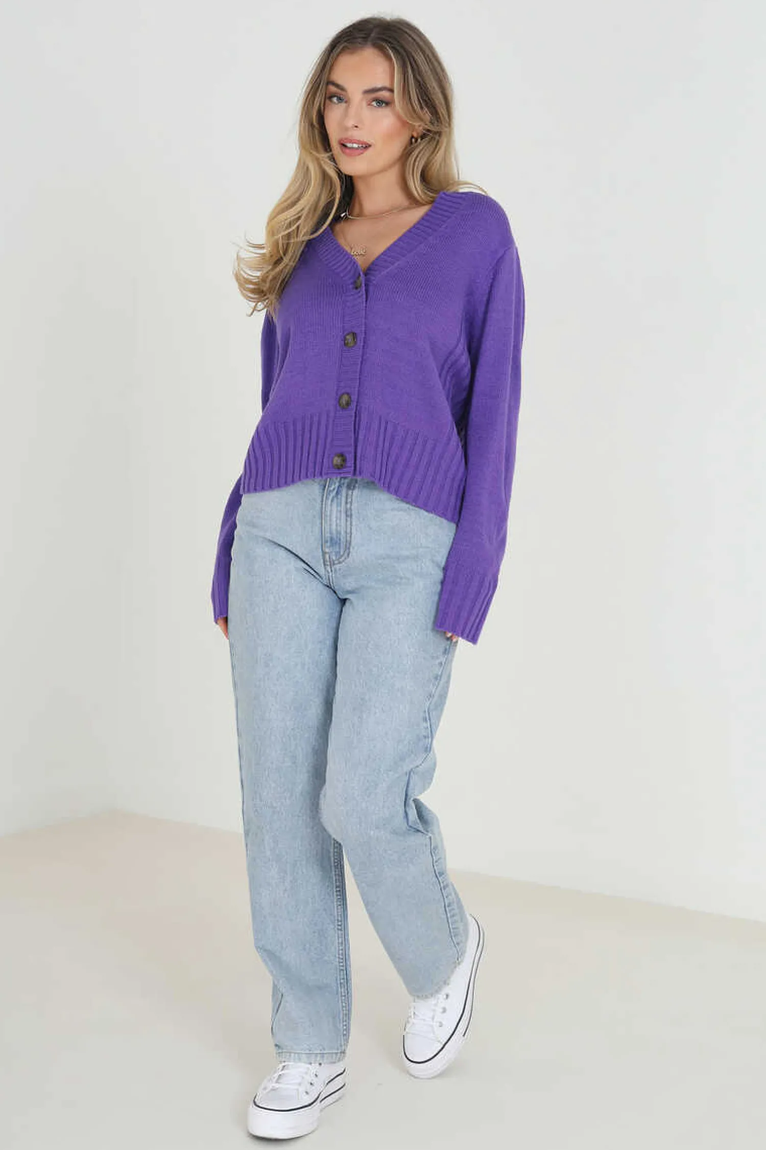 Brave Soul Sueteres E Cardigans-Casaco De Malha Com Quatro Botoes