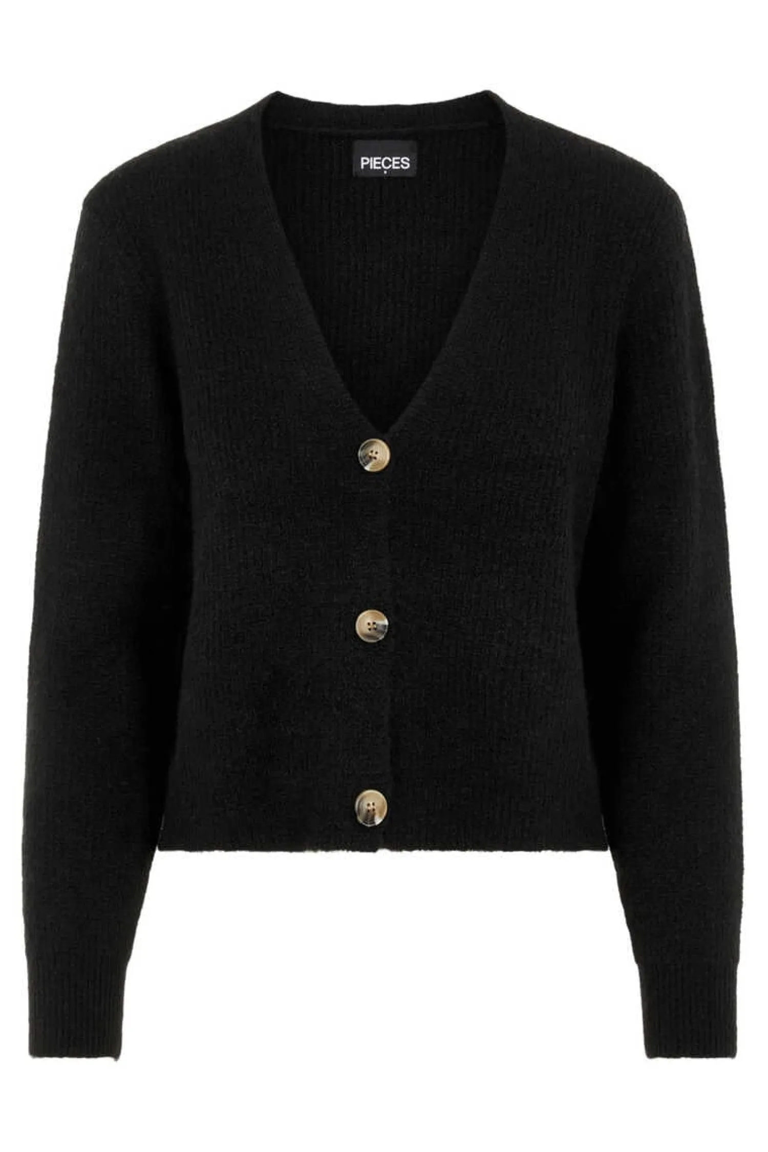 Pieces Blusoes E Casacos-Casaco De Malha Cor Block