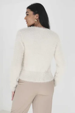 Brave Soul Blusoes E Casacos-Casaco De Pelo Com Fecho De Corrente