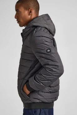 Pepe Jeans Casaco De Penas Acolchoado Jaspeado Cinza Online