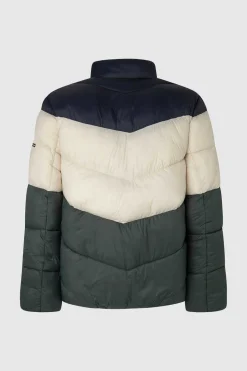 Pepe Jeans Casaco De Penas Acolchoado Color Block Marinho Sale