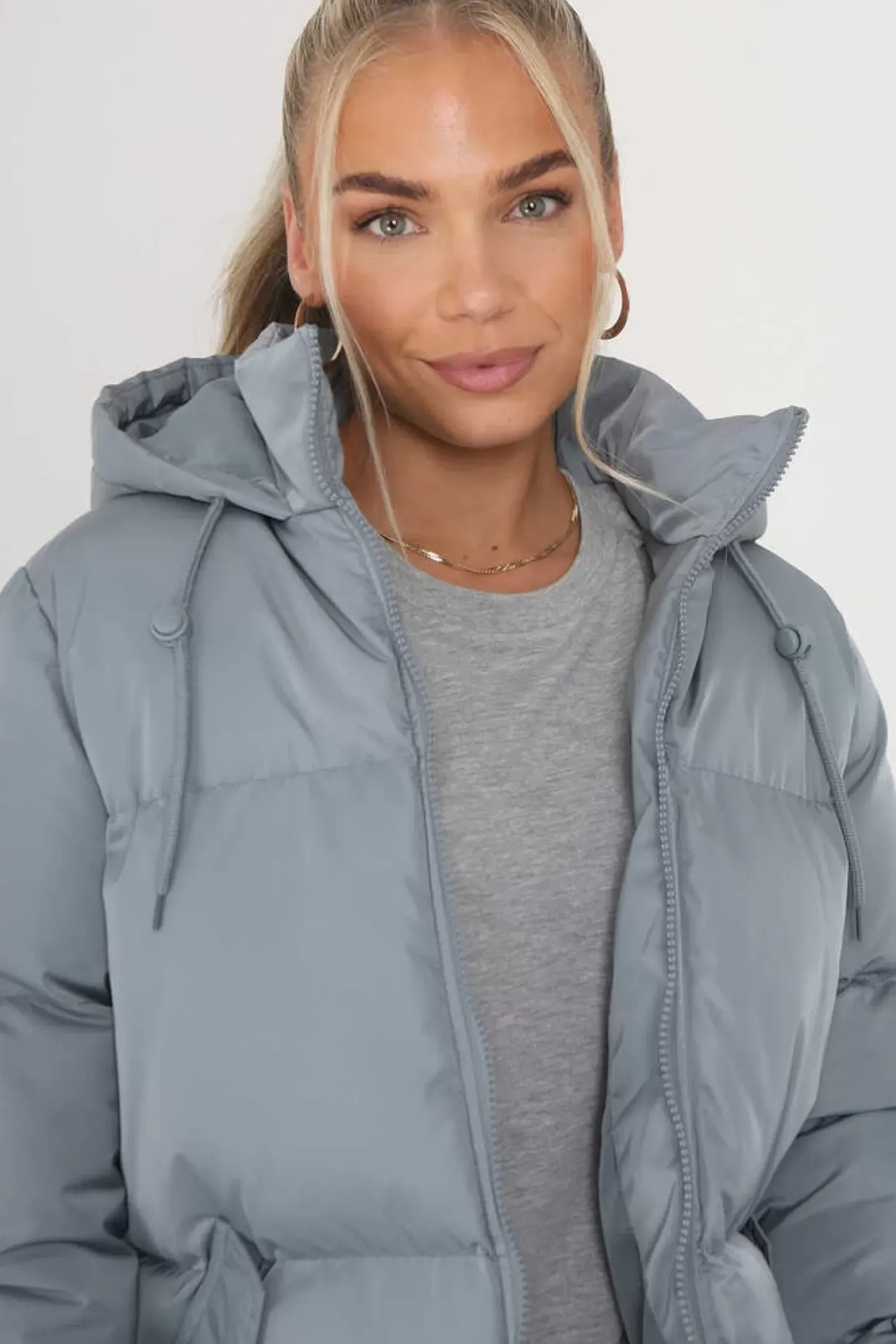 Brave Soul Sobretudos E Parkas-Casaco De Penas Acolchoado Com Capuz