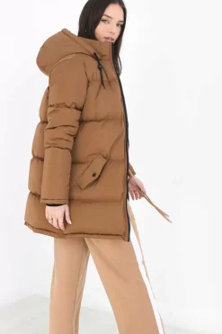 Brave Soul Sobretudos E Parkas-Casaco De Penas Acolchoado Com Capuz