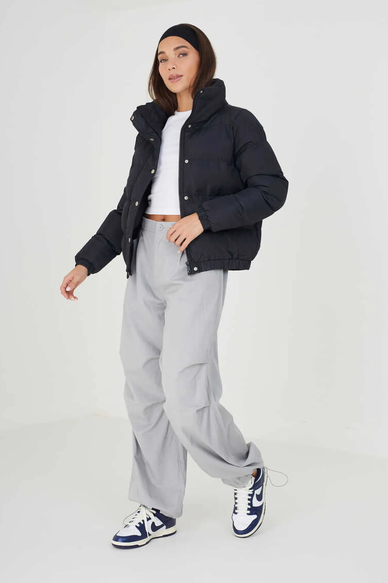 Brave Soul Coletes-Casaco De Penas Acolchoado Automaticos