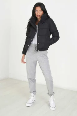 Brave Soul Coletes-Casaco De Penas Acolchoado Automaticos