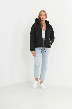 Brave Soul Sobretudos E Parkas-Casaco De Penas Acolchoado Com Capuz