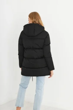 Brave Soul Sobretudos E Parkas-Casaco De Penas Acolchoado Com Capuz