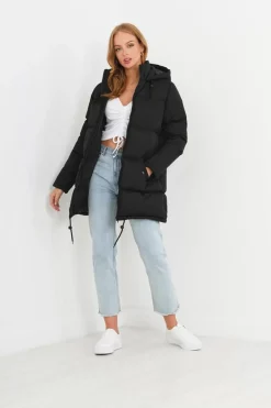 Brave Soul Sobretudos E Parkas-Casaco De Penas Acolchoado Com Capuz