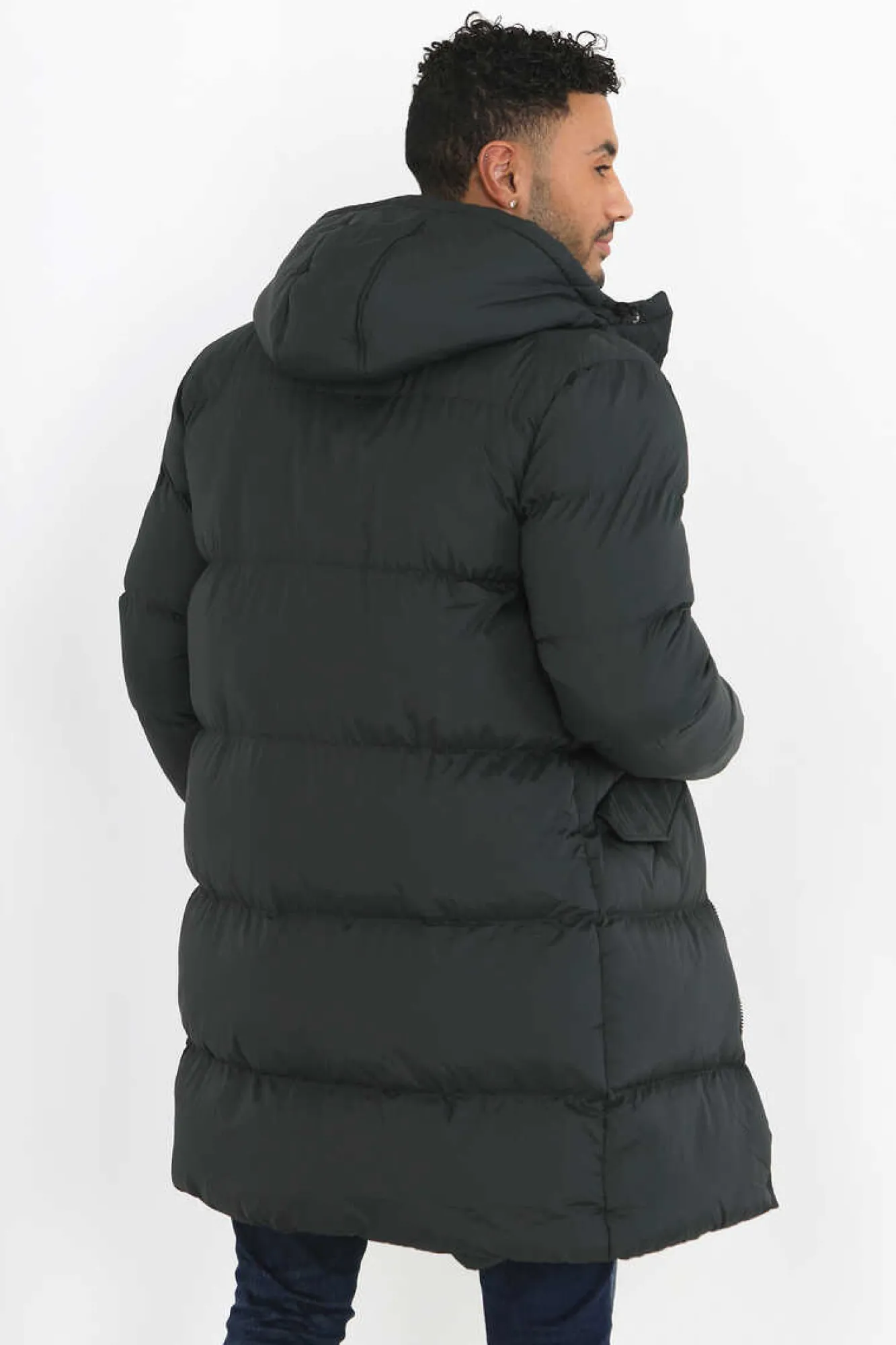 Brave Soul Casaco De Penas Acolchoado Com Fecho-Eclair Cinza Outlet