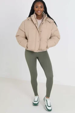 Brave Soul Sobretudos E Parkas-Casaco De Penas Acolchoado Com Capuz