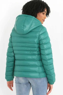 Brave Soul Sobretudos E Parkas-Casaco De Penas Acolchoado Com Capuz