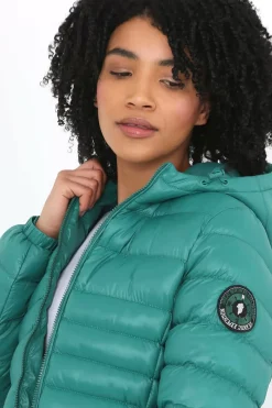 Brave Soul Sobretudos E Parkas-Casaco De Penas Acolchoado Com Capuz