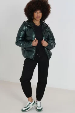 Brave Soul Sobretudos E Parkas-Casaco De Penas Acolchoado Com Capuz