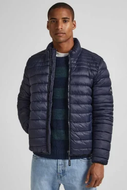 Pepe Jeans Casaco De Penas Acolchoado Marinho Outlet