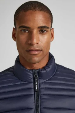 Pepe Jeans Casaco De Penas Acolchoado Marinho Outlet
