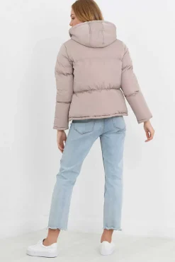 Brave Soul Sobretudos E Parkas-Casaco De Penas Acolchoado Com Capuz