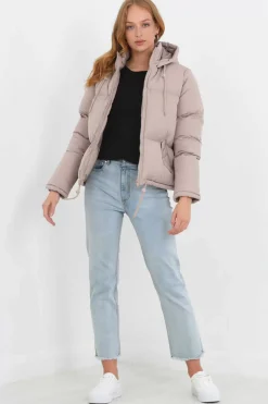 Brave Soul Sobretudos E Parkas-Casaco De Penas Acolchoado Com Capuz