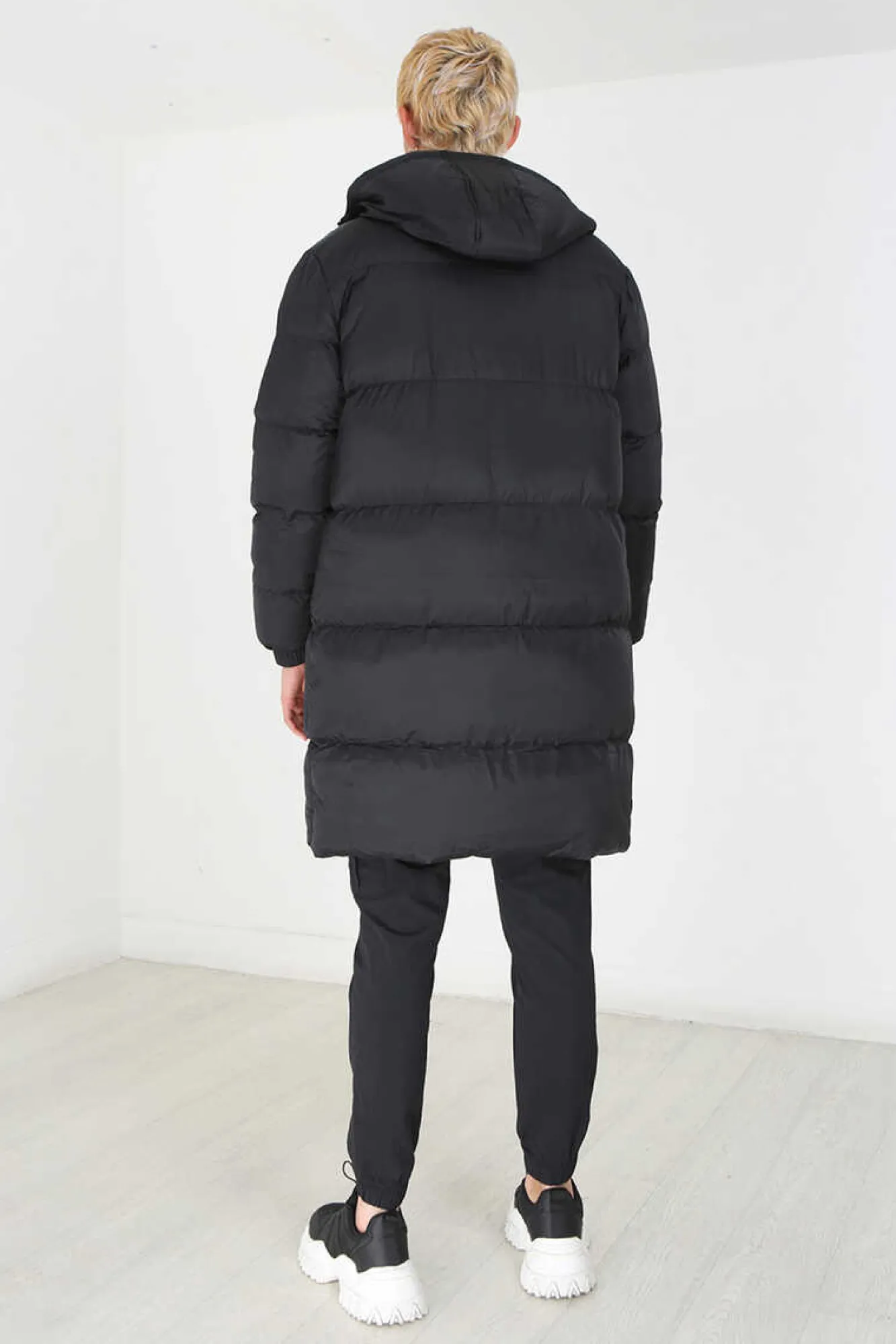 Brave Soul Casaco De Penas Acolchoado Com Fecho-Eclair Preto Discount