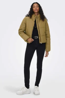 Only Sobretudos E Parkas-Casaco De Penas Curto