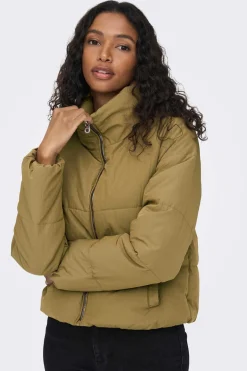 Only Sobretudos E Parkas-Casaco De Penas Curto