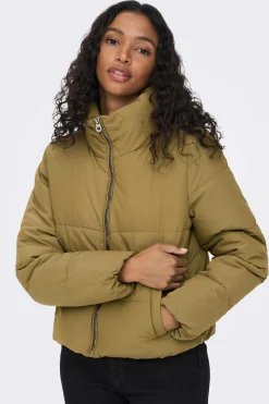 Only Sobretudos E Parkas-Casaco De Penas Curto