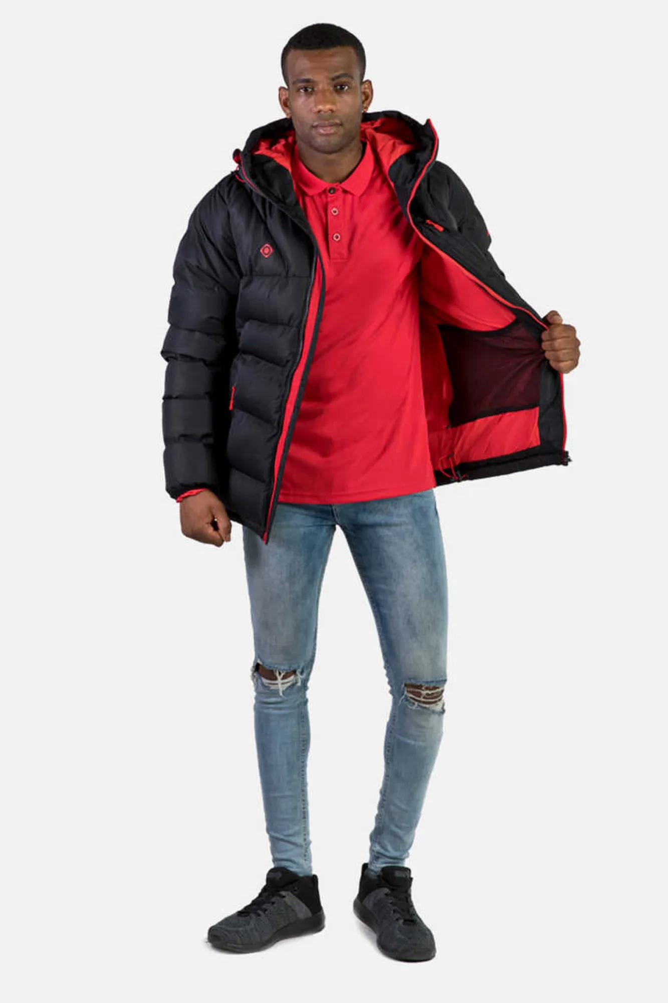 Izas Casaco De Penas Preto Hot