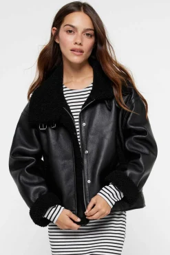 Pieces Blusoes E Casacos-Casaco De Piloto