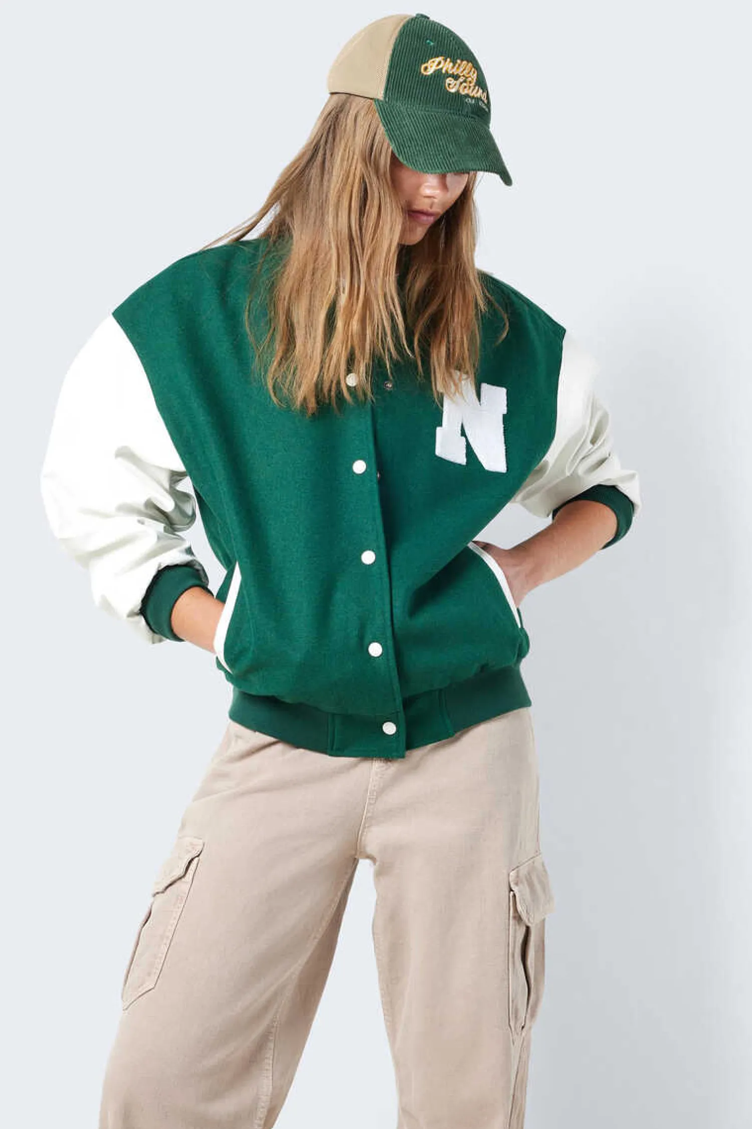 Noisy May Blusoes E Casacos-Casaco Estilo College