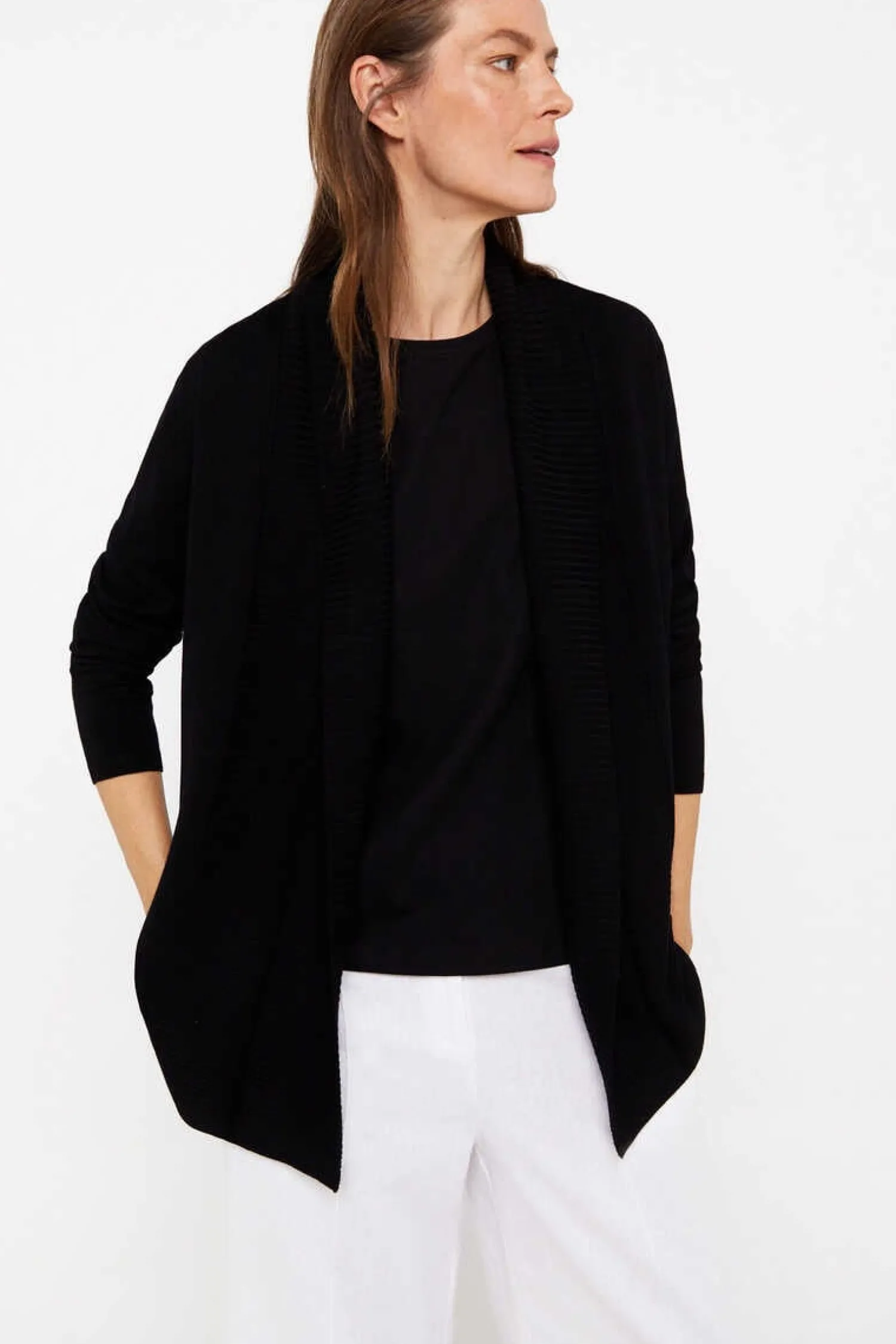 Cortefiel Blusoes E Casacos-Casaco Gola Xaile