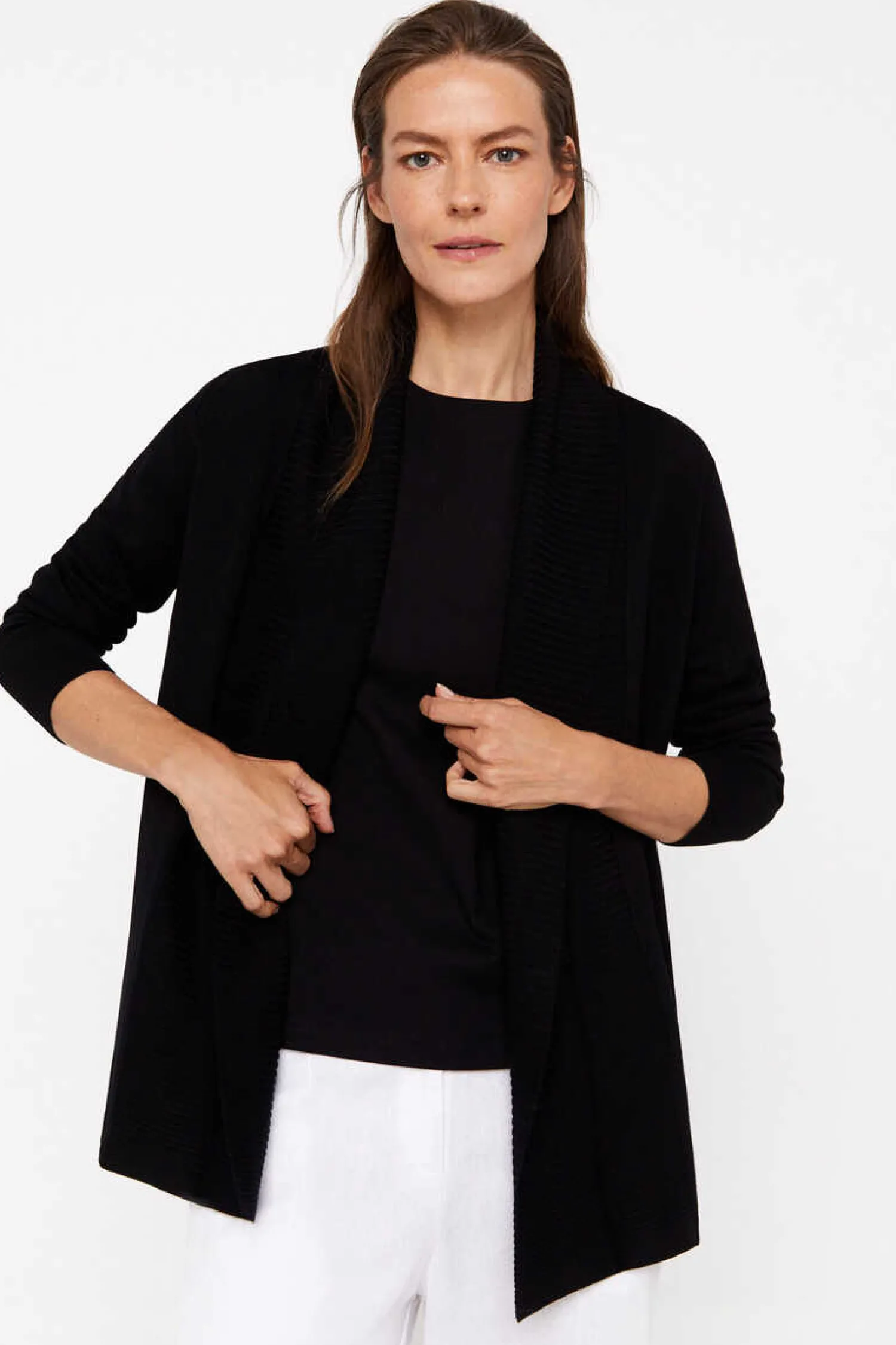 Cortefiel Blusoes E Casacos-Casaco Gola Xaile